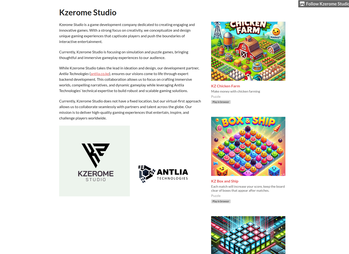 Kzerome Studio portfolio
